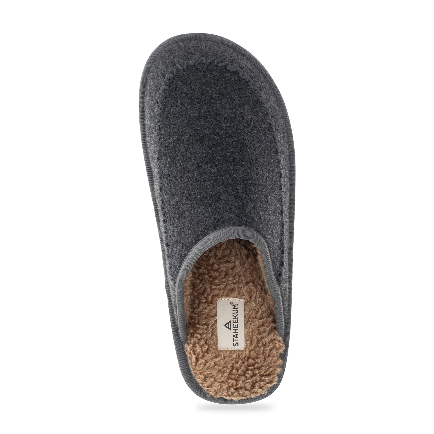 Men's Log Cabin Slipper - Charcoal - Image 6