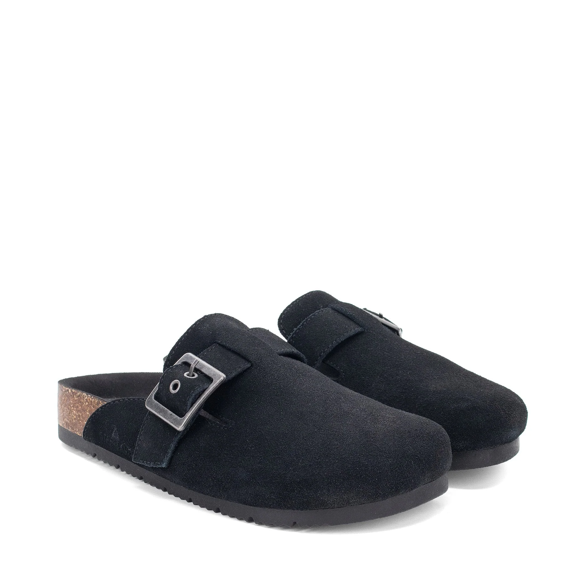 Women's Crescent Buckle Clog - Black - Image 3