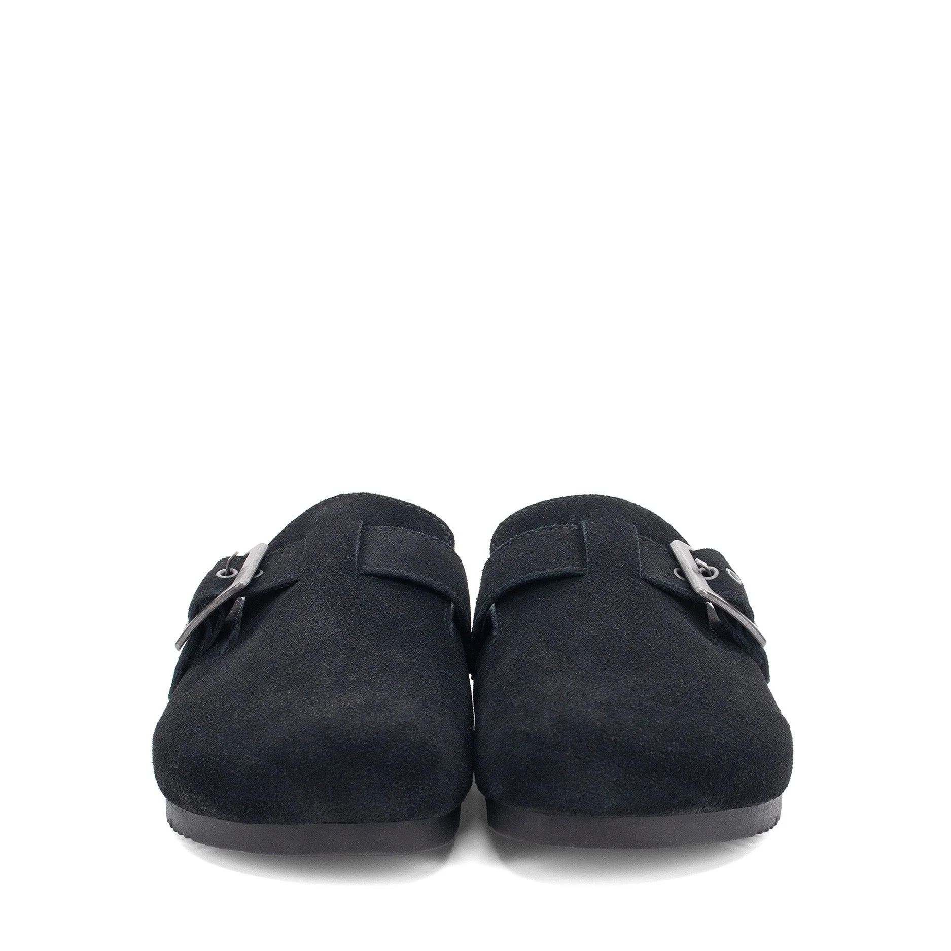 Women's Crescent Buckle Clog - Black - Image 4