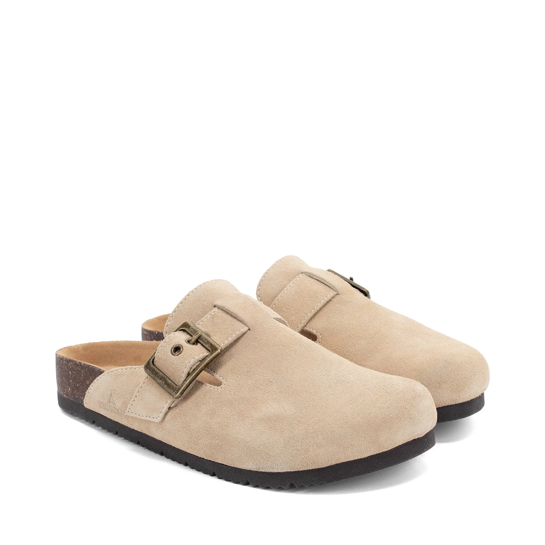 Women's Crescent Buckle Clog - Sand - Image 3